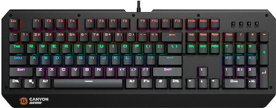 Canyon Hazard Gaming Μηχανικό Πληκτρολόγιο με RGB φωτισμό (Αγγλικό US)
