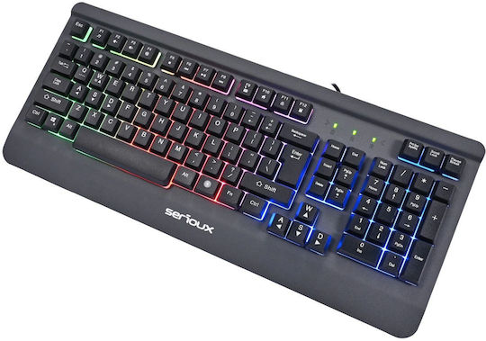 Serioux Kayel 4 σε 1 Σετ Gaming Πληκτρολόγιο με RGB φωτισμό & Ποντίκι (Αγγλικό US)