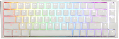 Ducky One 3 SF Gaming Mechanical Keyboard 65% with Cherry MX Blue switches and RGB lighting (English US) Pure White