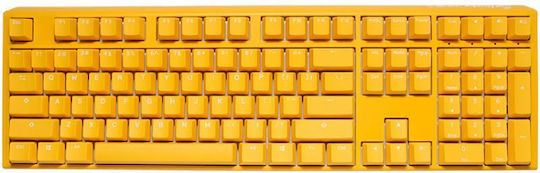 Ducky One 3 Gaming Μηχανικό Πληκτρολόγιο με Cherry MX Speed Silver διακόπτες και RGB φωτισμό (Αγγλικό US) Κίτρινο