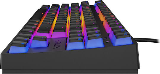 Krux Atax Pro RGB Gaming Μηχανικό Πληκτρολόγιο Tenkeyless με Outemu Black διακόπτες και RGB φωτισμό (Αγγλικό US)