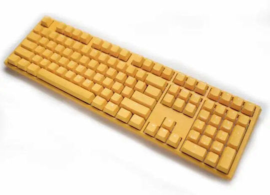 Ducky One 3 Gaming Μηχανικό Πληκτρολόγιο με Cherry MX Clear διακόπτες και RGB φωτισμό (Αγγλικό US) Κίτρινο