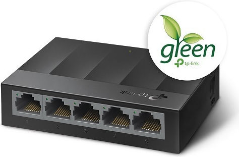 TP-LINK LS1005G Unmanaged L2 Switch with 5 Ethernet Ports