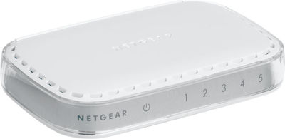 NetGear GS605 v1 Negestionat L2 PoE Switch cu 5 Porturi Gigabit (1Gbps) Ethernet