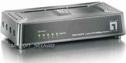 Level One FSW-0508TX Unmanaged L2 PoE Switch με 5 Θύρες Ethernet