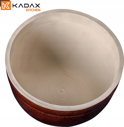 Kadax Μπωλ Σερβιρίσματος Στρογγυλό Κεραμικό Καφέ 5903699480762