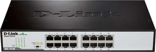 D-Link DGS-1016D/E Unmanaged L2 Switch με 16 Θύρες Ethernet