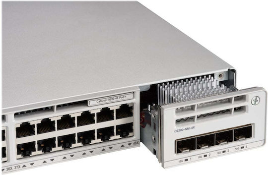 Cisco C9200-48P-E Managed L3 Switch with 48 Gigabit (1Gbps) Ethernet Ports and 4 SFP Ports