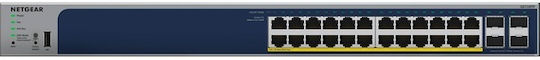 NetGear GS728TP v3 Managed L2 PoE+ Switch με 24 Θύρες Gigabit (1Gbps) Ethernet και 4 SFP Θύρες