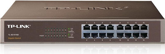 TP-LINK TL-SG1016D v8 Unverwaltet L2 Switch mit 16 Ports Gigabit (1Gbps) Ethernet