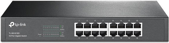 TP-LINK TL-SG1016D v8 Unverwaltet L2 Switch mit 16 Ports Gigabit (1Gbps) Ethernet