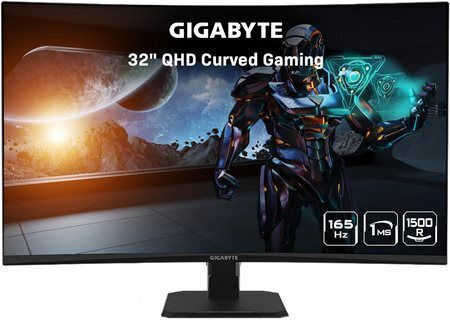 Gigabyte GS32QC VA Curved Gaming Monitor 31.5" QHD 2560x1440 165Hz