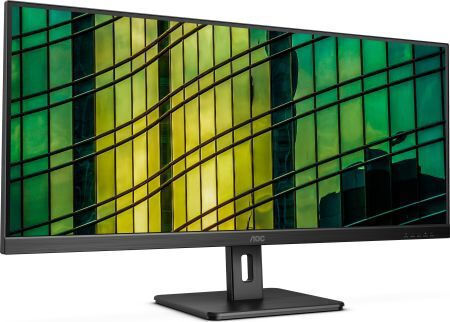 AOC U34E2M/BK Ултраширок VA Монитор 34" 3440x1400 с Време на Реакция 4ms GTG