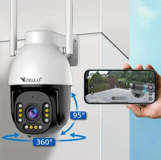Orllo Z9 Ultra IP Камера за наблюдение Wi-Fi Full HD+ 4MP Водоустойчива с Двупосочна Комуникация