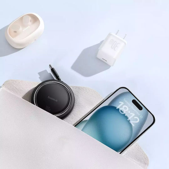 Baseus Free2Draw Retractable USB 2.0 Cable USB-C male - USB-C 100W PD Μαύρο 1m P10364500111-00