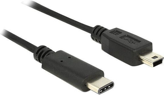 DeLock DeLock USB Typ-C Kabel USB 2.0 männlich Mini-USB-B Schwarz 0,5m