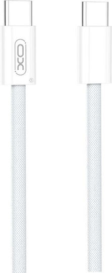 XO Pd USB 2.0 Кабел USB-C Мъжки - USB-C 60W Захранване (PD) Бял 1.5м NB-Q260B