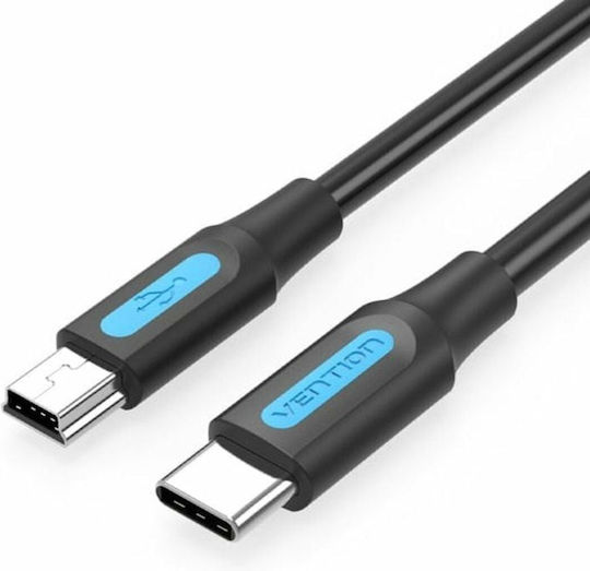 Vention Cablu USB 2.0 USB-C Masculin - mini USB-B Negru 1m COWBF