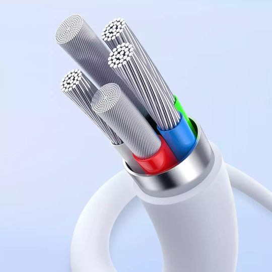 Baseus Superior Series 2 USB 2.0 Кабел USB-C Мъжки - USB-C 30W PD Бял 2m P10365200211-01