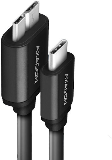 Axagon USB 3.0 Kabel USB Typ-C männlich - micro USB-B Schwarz 1m BUMM3-CM10AB