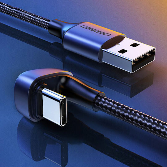 Ugreen USB 2.0 Кабел USB-C Мъжки - USB-A 18W Сив 1м 70313