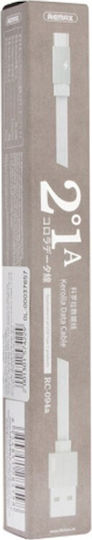 Remax Cablu Kerolla USB 2.0 USB-C Masculin - USB-A Alb 2m 047466
