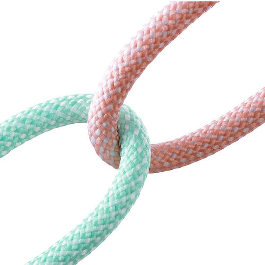 Joyroom Multi-color Series Sa34-ac6 USB 2.0 Cable USB-C male - USB-A 100W PD Μαύρο 1m