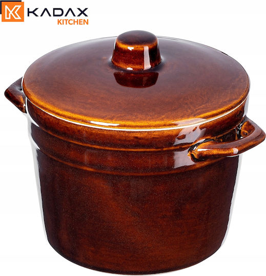 Kadax Γάστρα Στρογγυλή Κεραμική 1lt