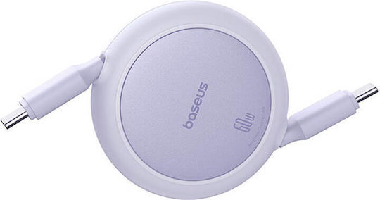 Baseus Mini USB 2.0 Kabel USB-C männlich - USB-C 60W PD Lila 1m P10364500511-01