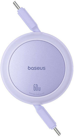 Baseus Mini USB 2.0 Kabel USB-C männlich - USB-C 60W PD Lila 1m P10364500511-01