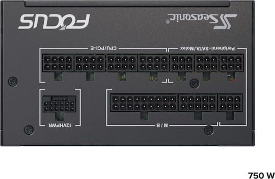 Seasonic Focus GX ATX 3.0 750W Μαύρο Τροφοδοτικό Υπολογιστή Full Modular 80 Plus Gold
