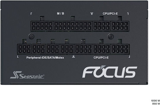 Seasonic Focus GX 1000W Black Computer Power Supply Full Modular 80 Plus Gold