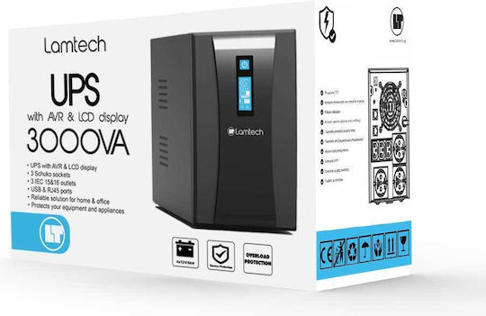 Lamtech LAM113546 UPS 3000VA cu 3 Prize