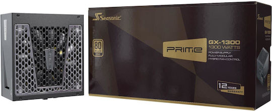 Seasonic Prime 1300W Μαύρο Τροφοδοτικό Υπολογιστή Full Modular 80 Plus Gold