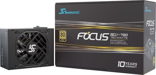 Seasonic Focus SGX 750 750W Μαύρο Τροφοδοτικό Υπολογιστή Full Modular 80 Plus Gold