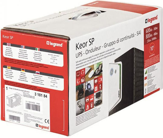 Legrand KEOR SP UPS Line-Interactive 1500VA 900W with 4 Schuko Outlets
