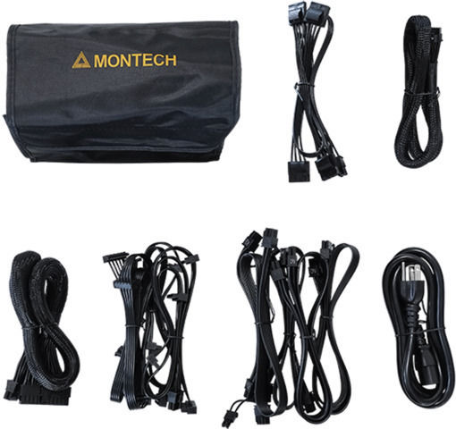 Montech Titan 1000W Μαύρο Τροφοδοτικό Υπολογιστή Full Modular 80 Plus Gold