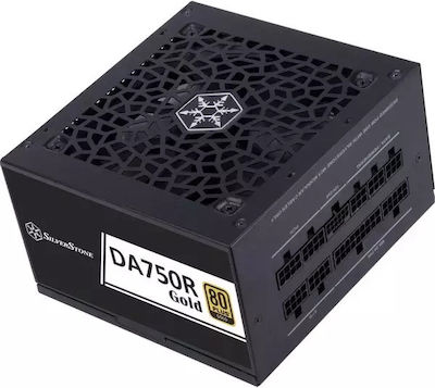 Silverstone DA750R 750W Black Computer Power Supply Full Modular 80 Plus Gold