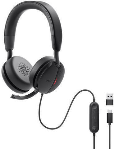 Dell Pro Wired ANC WH5024 On Ear Multimedia Headphone with Microphone USB-C