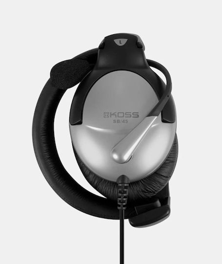 Koss SB45 On Ear Multimedia Headphone with Microphone 3.5mm Jack Silver