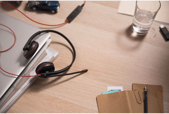 Plantronics Blackwire C3220 USB-C On Ear Multimedia Ακουστικά με μικρόφωνο