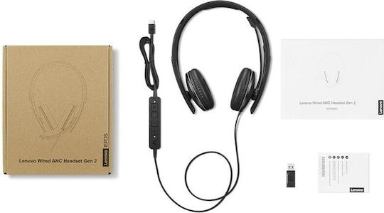 Lenovo Gen 2 (Teams) On Ear Multimedia Headphone with Microphone USB-A / USB-C
