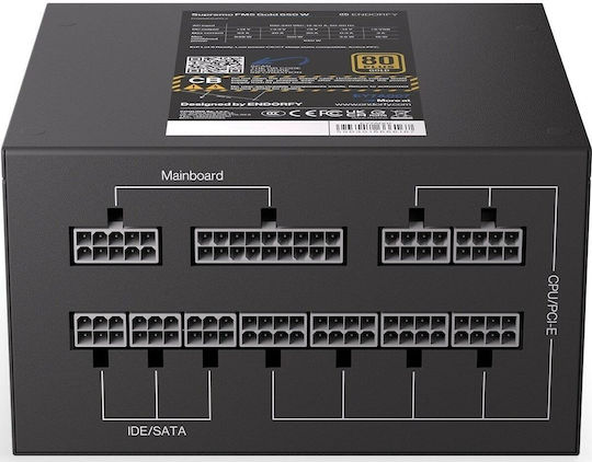 Endorfy Supremo FM5 650W Black Computer Power Supply Full Modular 80 Plus Gold