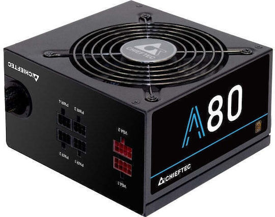 Chieftec CTG-650C 650W Μαύρο Τροφοδοτικό Υπολογιστή Semi Modular 80 Plus Standard