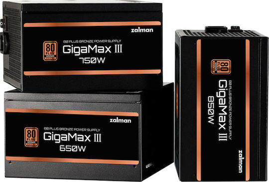 Zalman GigaMax III 650W Черен Компютърно захранване Пълен кабел 80 Plus Bronze