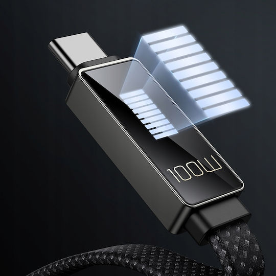 Mcdodo LED USB 2.0 Cable USB-C Male - USB-A 100W Black 1.2m CA-4980