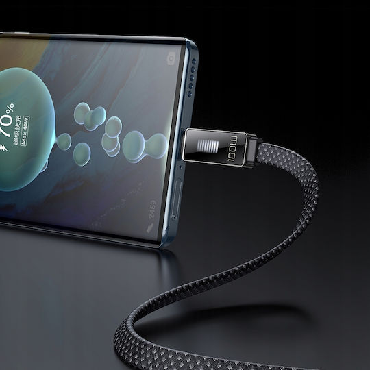 Mcdodo LED USB 2.0 Cable USB-C Male - USB-A 100W Black 1.2m CA-4980