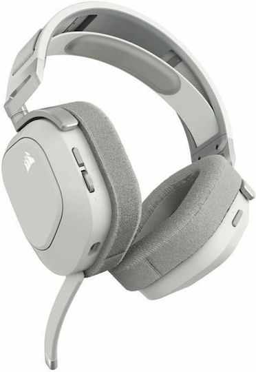 Corsair HS80 Max RGB Wireless Over Ear Gaming Headset with Bluetooth USB Connectivity White for PC