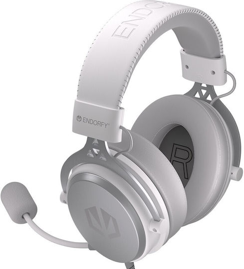 Endorfy VIRO Over Ear Gaming Headset με σύνδεση 3.5mm Onyx White
