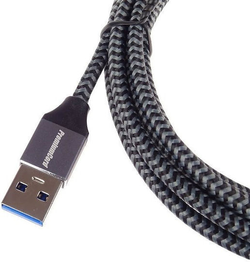 PremiumCord USB 2.0 Cable USB-C Male - USB-A Black 2m